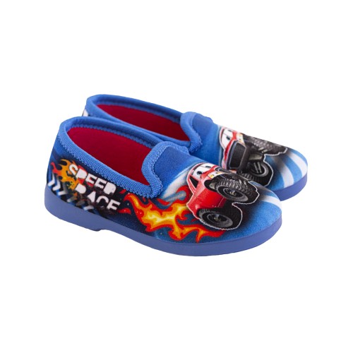 Zapatillas de casa para niños, speed azul