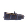 Zapatillas de casa cuadros azul