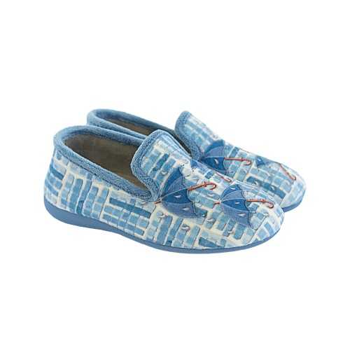 Zapatillas Casa Mujer Paragüas Azul