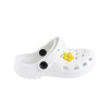 Zueco tipo crocs para niños, color blanco