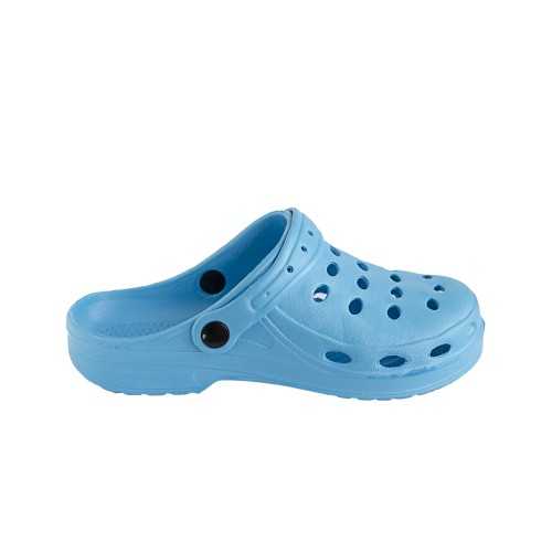 Zuecos Tipo Crocs Azul Celeste