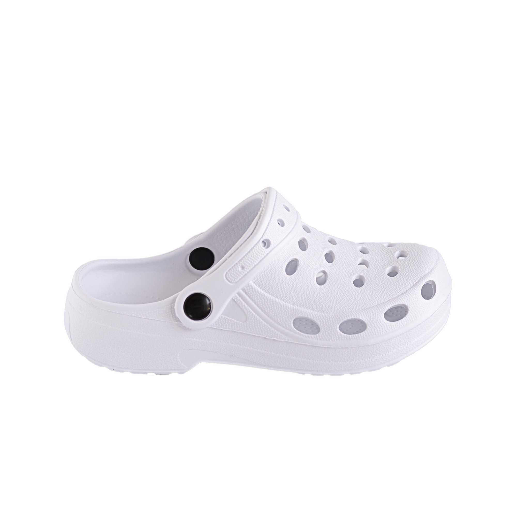 Tipo Crocs Niños Color Blanco | Zuecos Niños Online