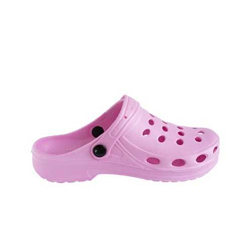 Zuecos Tipo Crocs Adulto Color Rosa