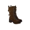 Bota Militar Hebillas Cordones Kaki