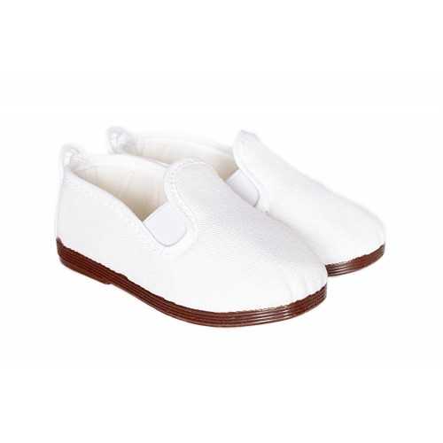 Zapatilla Tipo Kunfú Niños Color Blanco