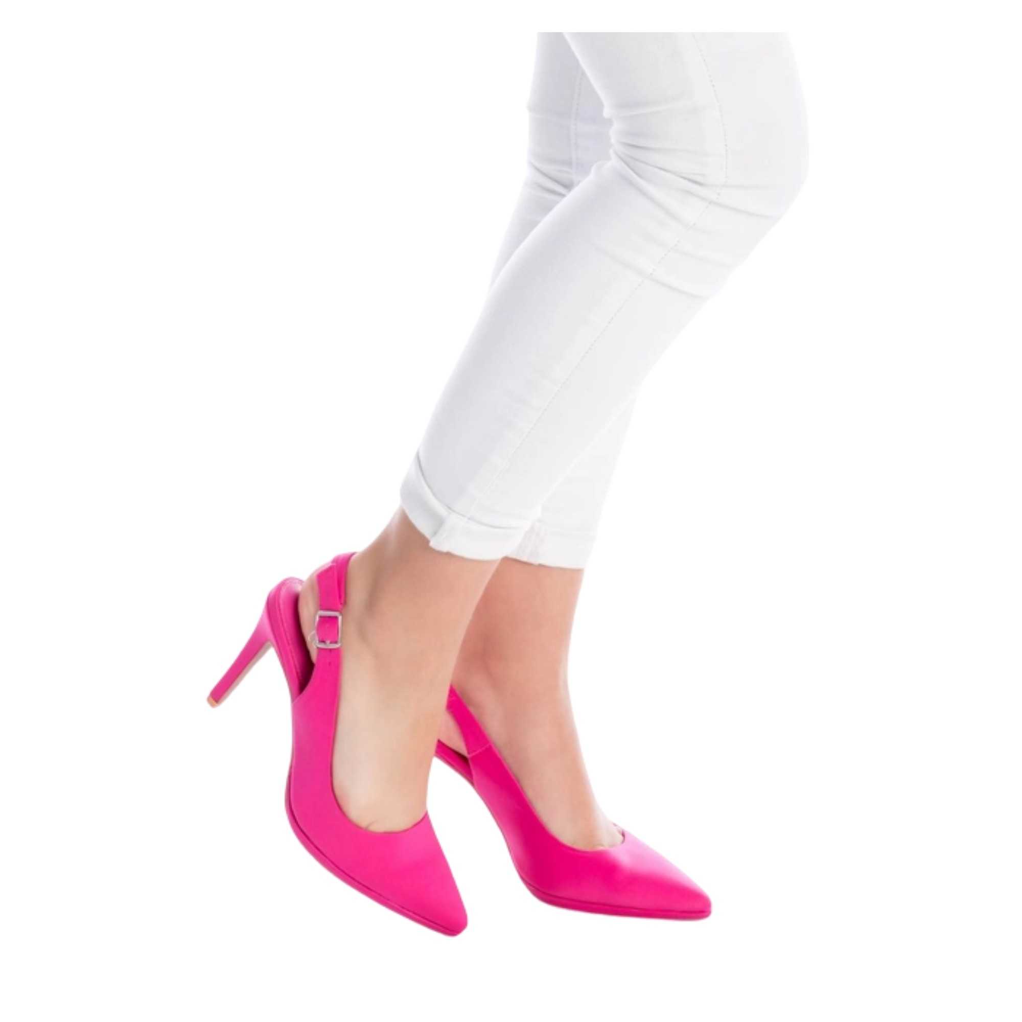 Zapato tacon fucsia deals