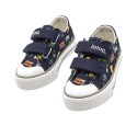 Zapatillas Mustang  Lona Velcro Azul Marino Niños