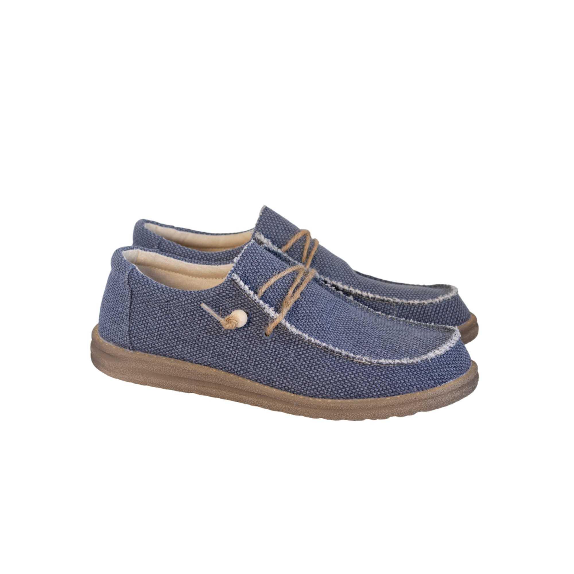 Zapato Walabi Textil Hombre color Azul