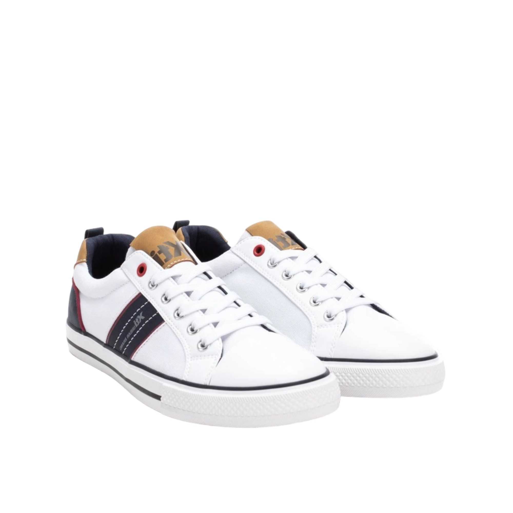 Zapatillas Xti Hombre Lona Blanca Puntera Goma