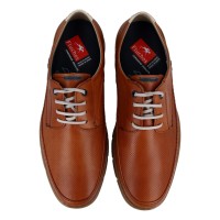 Zapatos Fluchos para hombre con cierre de cordones, color marrón