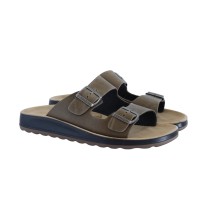 Sandalia Piel Hebillas Hombre Fly Flot