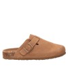 Zueco Plano Piel Xti Mujer Camel