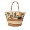 Bolso Rafia Estampado Beige