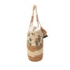 Bolso Rafia Estampado Beige