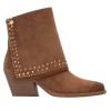 Botines Cow Boy Antelina con Brillantes