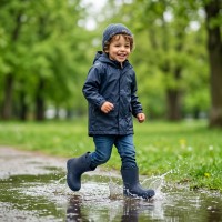 Botas de Agua Infantiles Mustang Barefoot – Impermeables con Asas